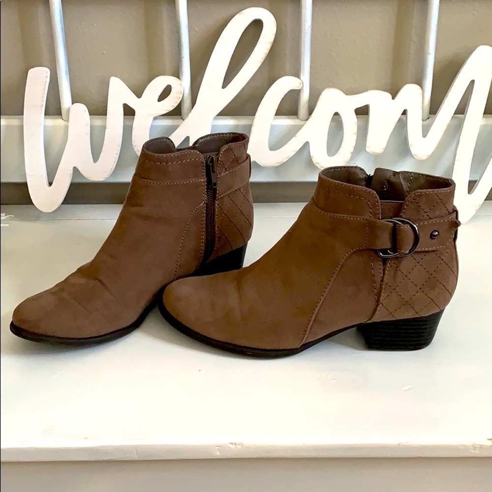 Brown Suede Ankle Boots